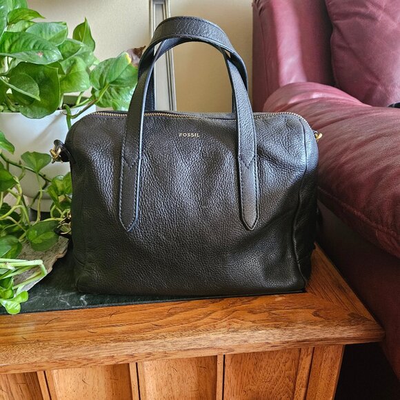 Fossil Sydney Satchel Black - Picture 1 of 9